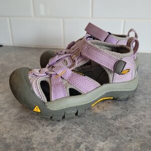 Toddler Girl Purple and Grey Keen Sandals